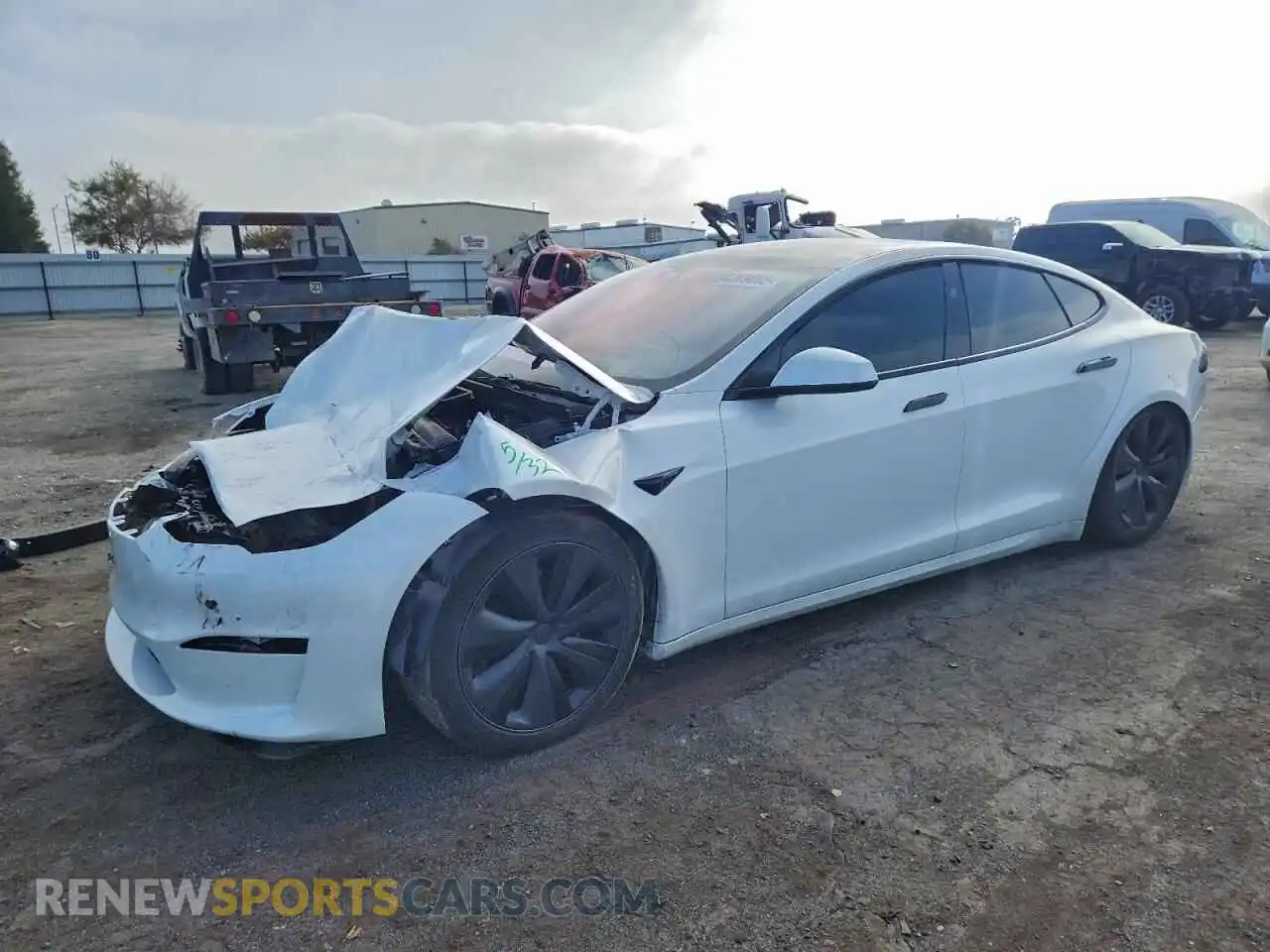1 Photograph of a damaged car 5YJSA1E50RF537806 TESLA MODEL S 2024