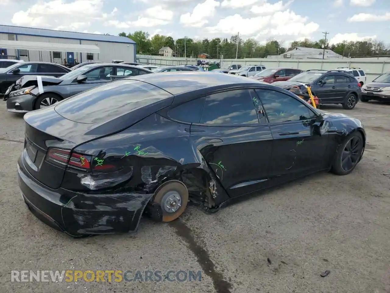 3 Photograph of a damaged car 5YJSA1E52RF532784 TESLA MODEL S 2024