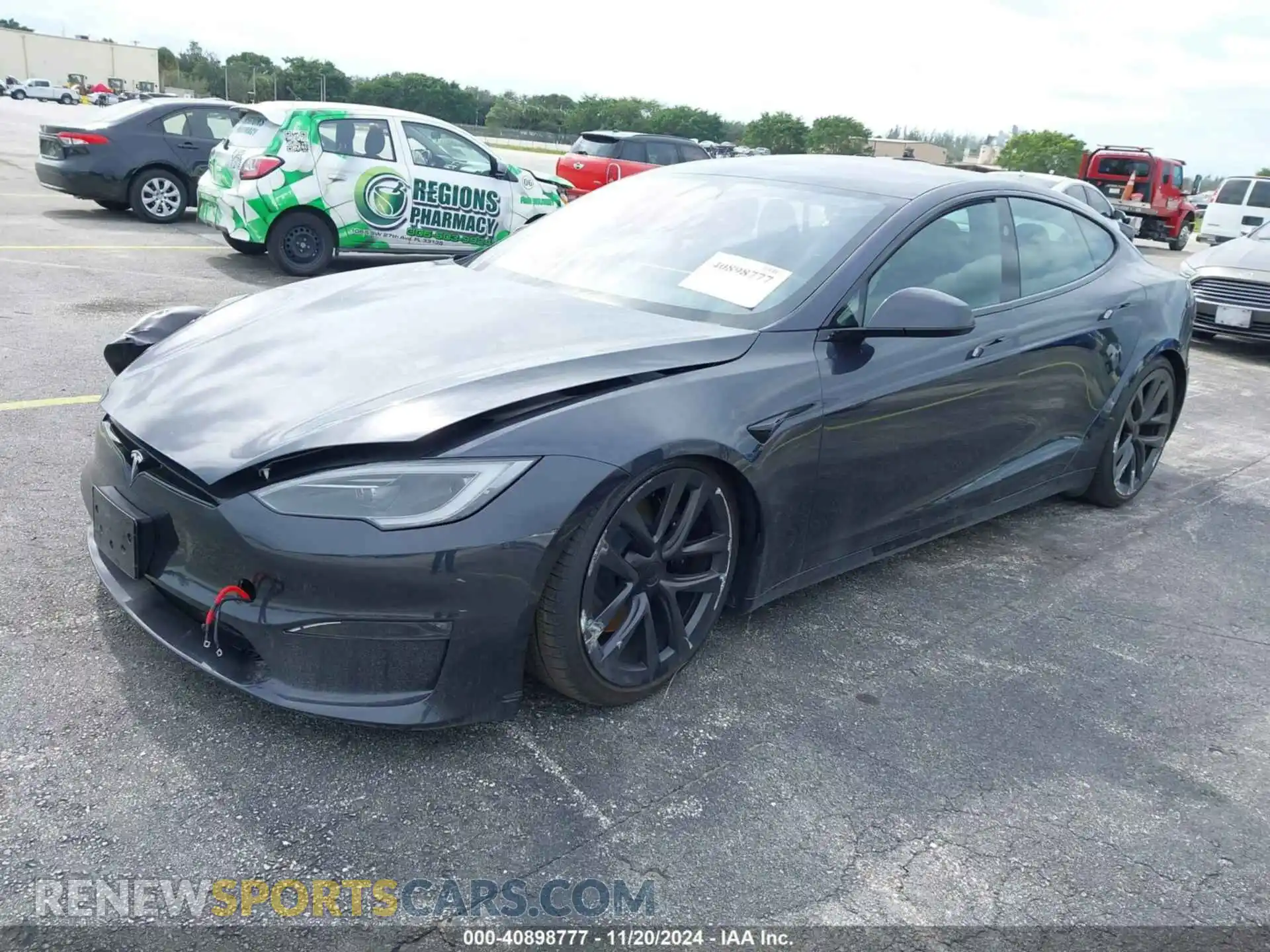 2 Photograph of a damaged car 5YJSA1E52RF543512 TESLA MODEL S 2024
