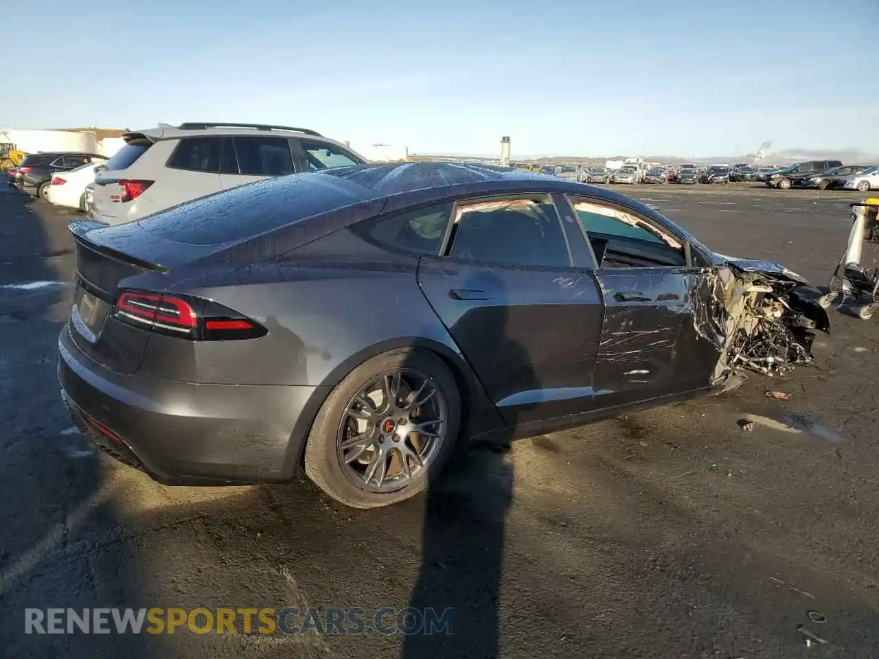 3 Photograph of a damaged car 5YJSA1E57RF534207 TESLA MODEL S 2024