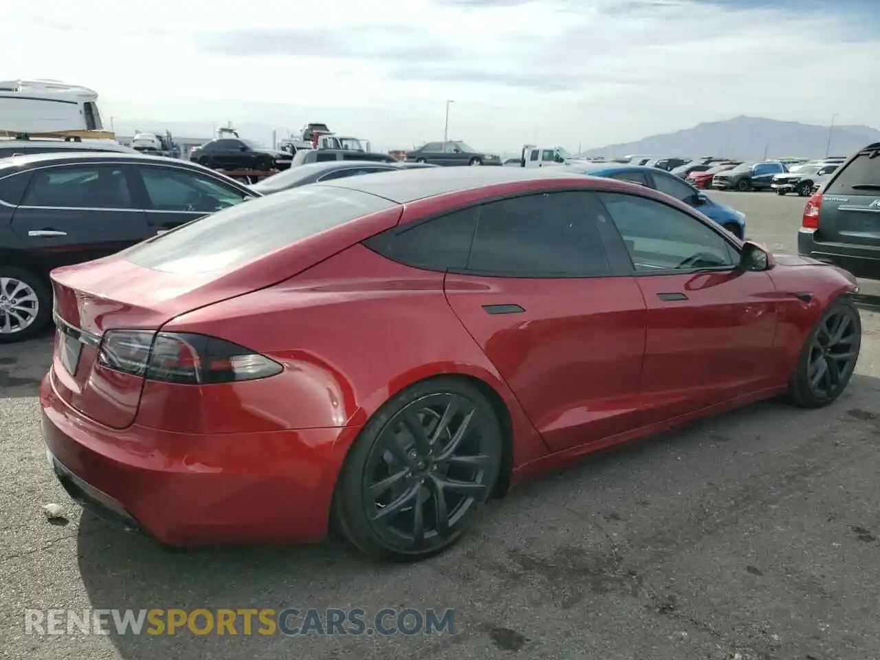 3 Photograph of a damaged car 5YJSA1E57RF537950 TESLA MODEL S 2024