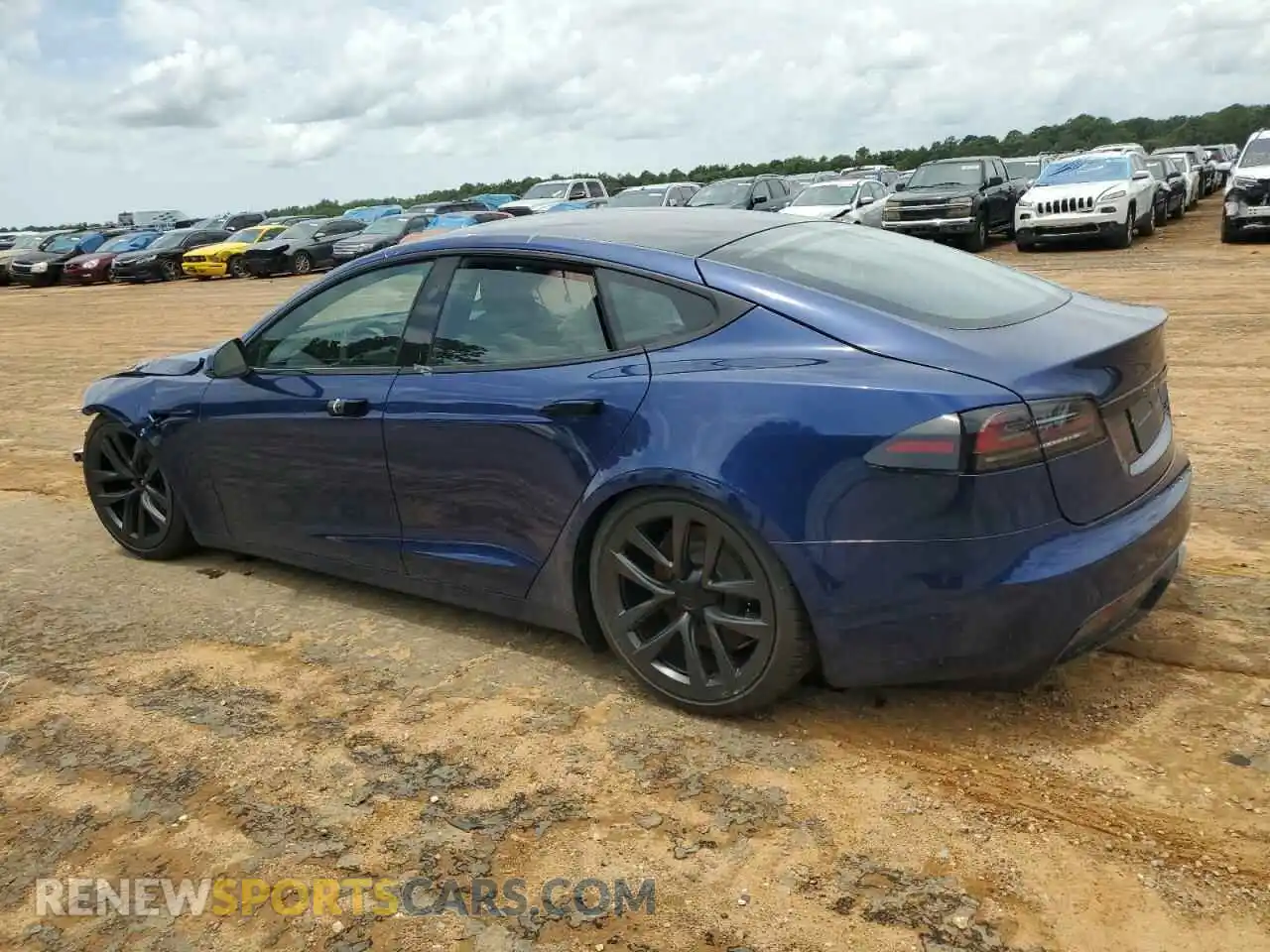 2 Photograph of a damaged car 5YJSA1E59RF533303 TESLA MODEL S 2024