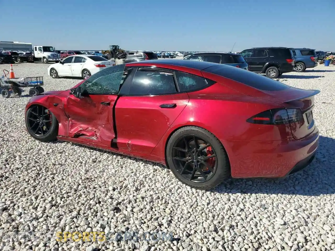 2 Photograph of a damaged car 5YJSA1E61RF533045 TESLA MODEL S 2024