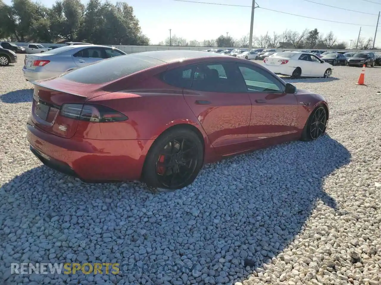3 Photograph of a damaged car 5YJSA1E61RF533045 TESLA MODEL S 2024