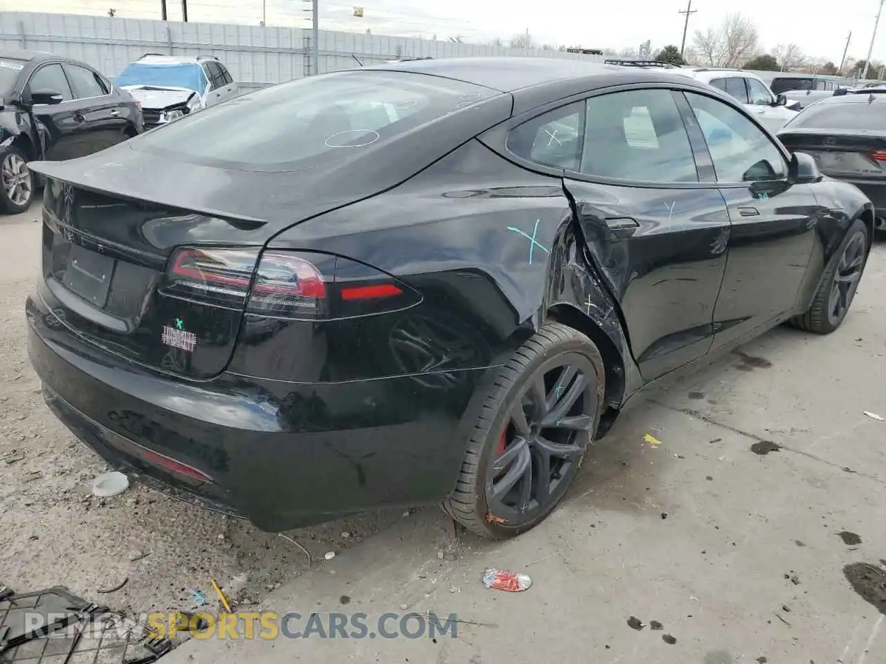 3 Photograph of a damaged car 5YJSA1E65RF543822 TESLA MODEL S 2024