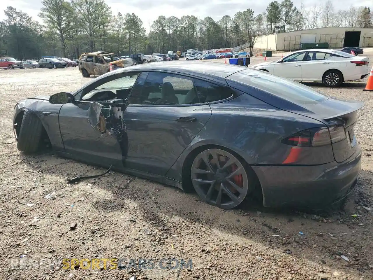 2 Photograph of a damaged car 5YJSA1E67RF533518 TESLA MODEL S 2024