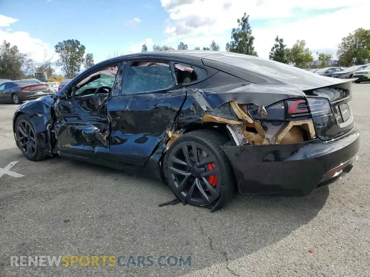 2 Photograph of a damaged car 5YJSA1E6XRF539295 TESLA MODEL S 2024