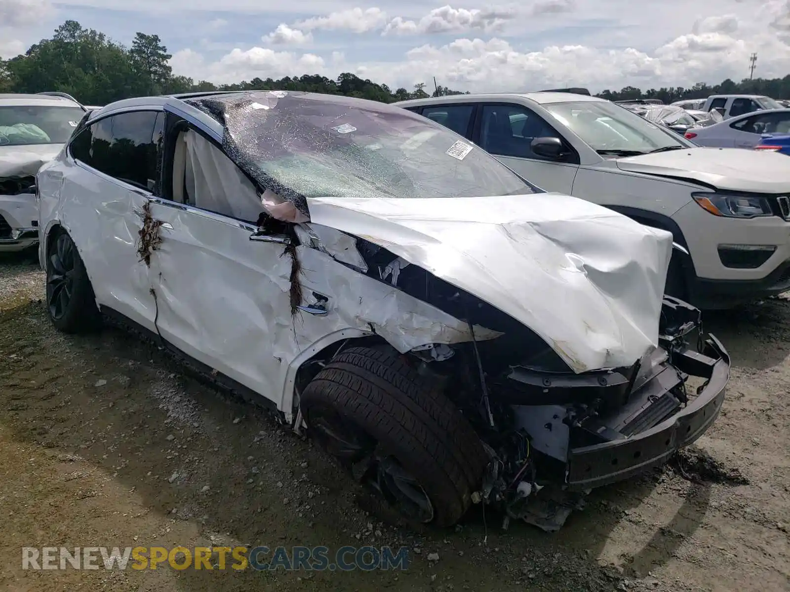 1 fotografías del automóvil dañado 5YJXCAE2XKF183837 TESLA MODEL X 2019