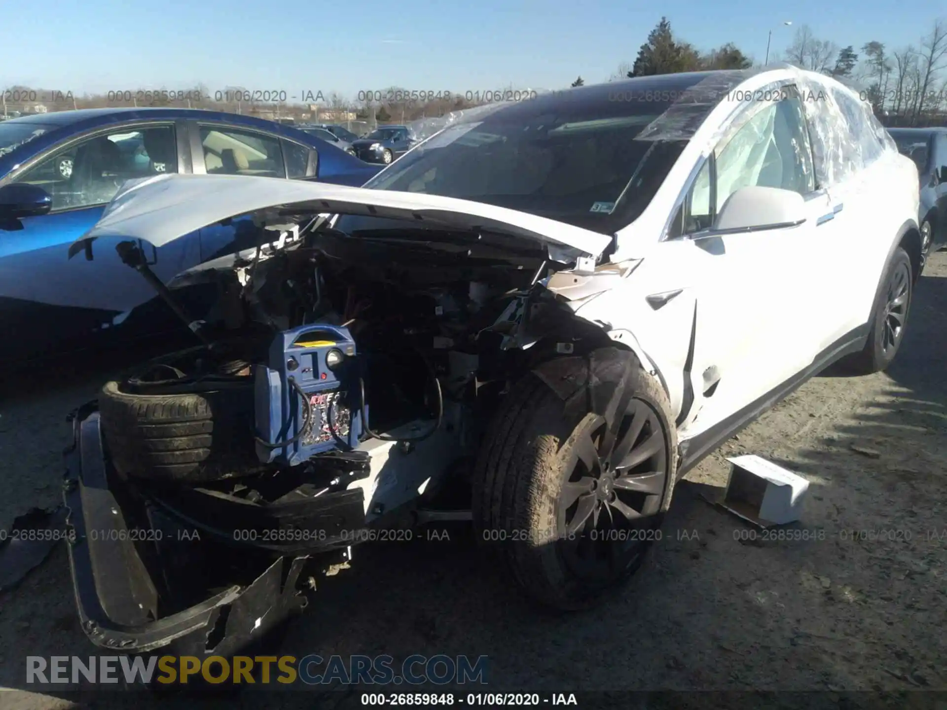 2 Photograph of a damaged car 5YJXCBE24KF151357 TESLA MODEL X 2019