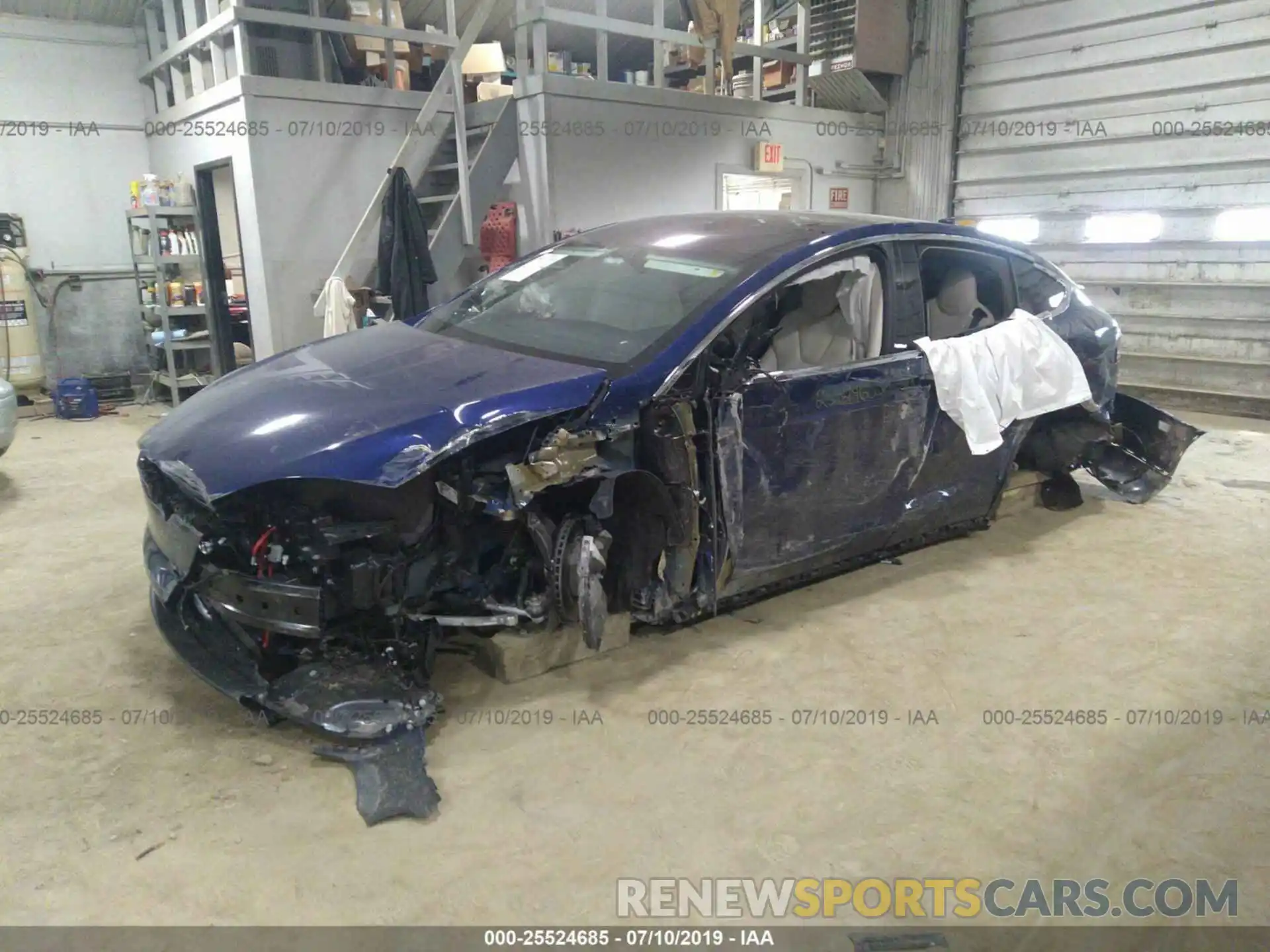2 Photograph of a damaged car 5YJXCBE28KF160594 TESLA MODEL X 2019