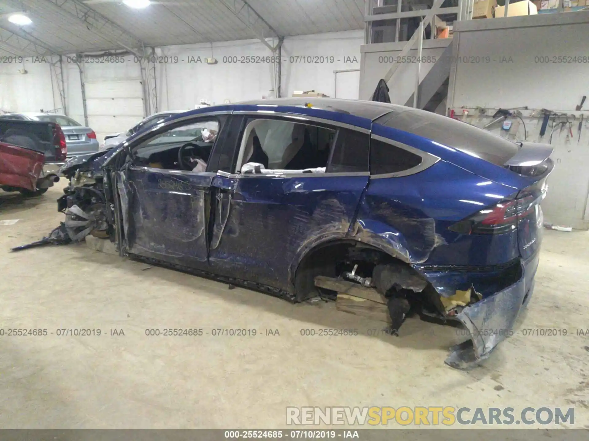 3 Photograph of a damaged car 5YJXCBE28KF160594 TESLA MODEL X 2019
