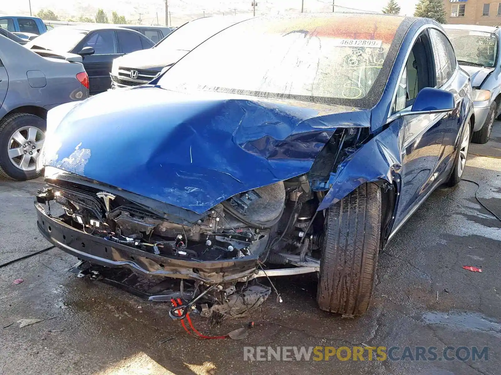 2 Photograph of a damaged car 5YJXCBE29KF151421 TESLA MODEL X 2019