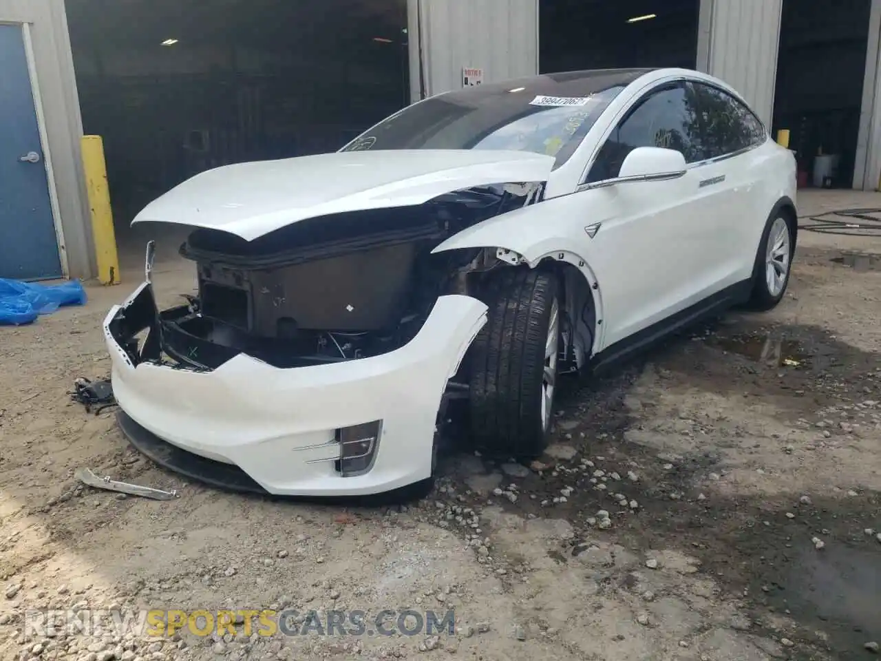 2 Photograph of a damaged car 5YJXCBE25LF263893 TESLA MODEL X 2020