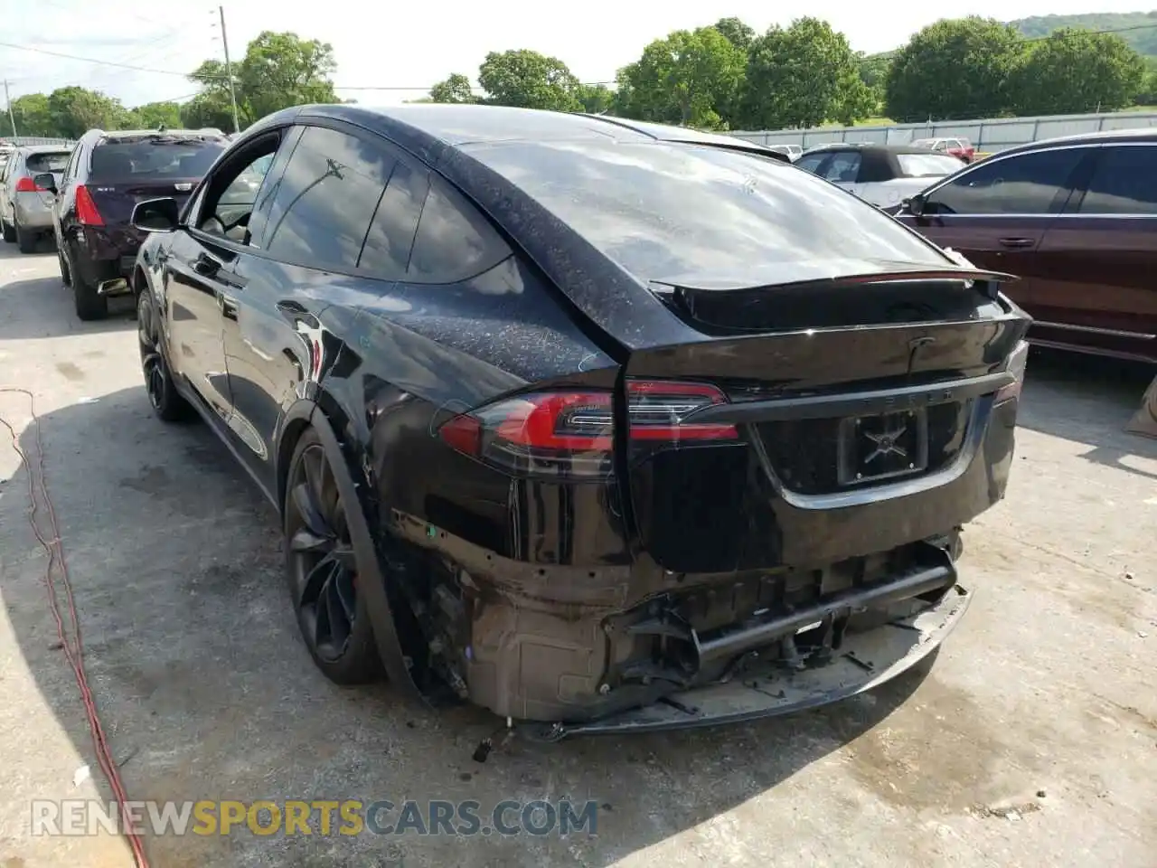 3 Photograph of a damaged car 5YJXCBE43LF261013 TESLA MODEL X 2020
