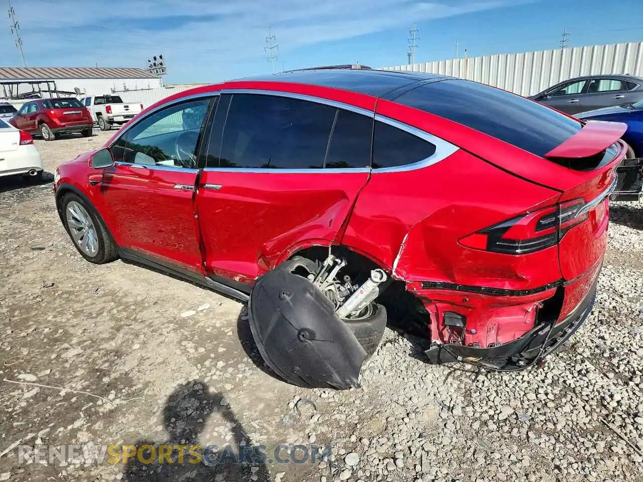 2 Photograph of a damaged car 5YJXCAE26MF319285 TESLA MODEL X 2021
