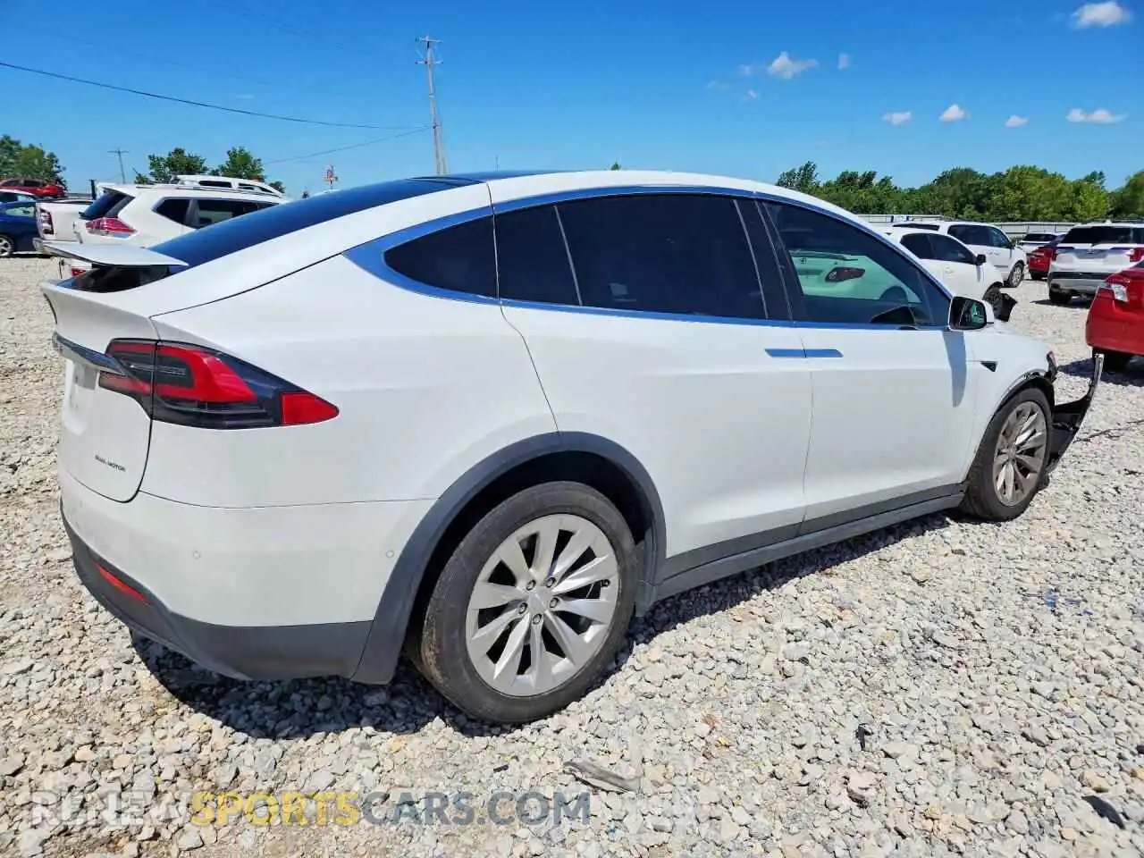 3 fotografías del automóvil dañado 5YJXCBE20MF320387 TESLA MODEL X 2021