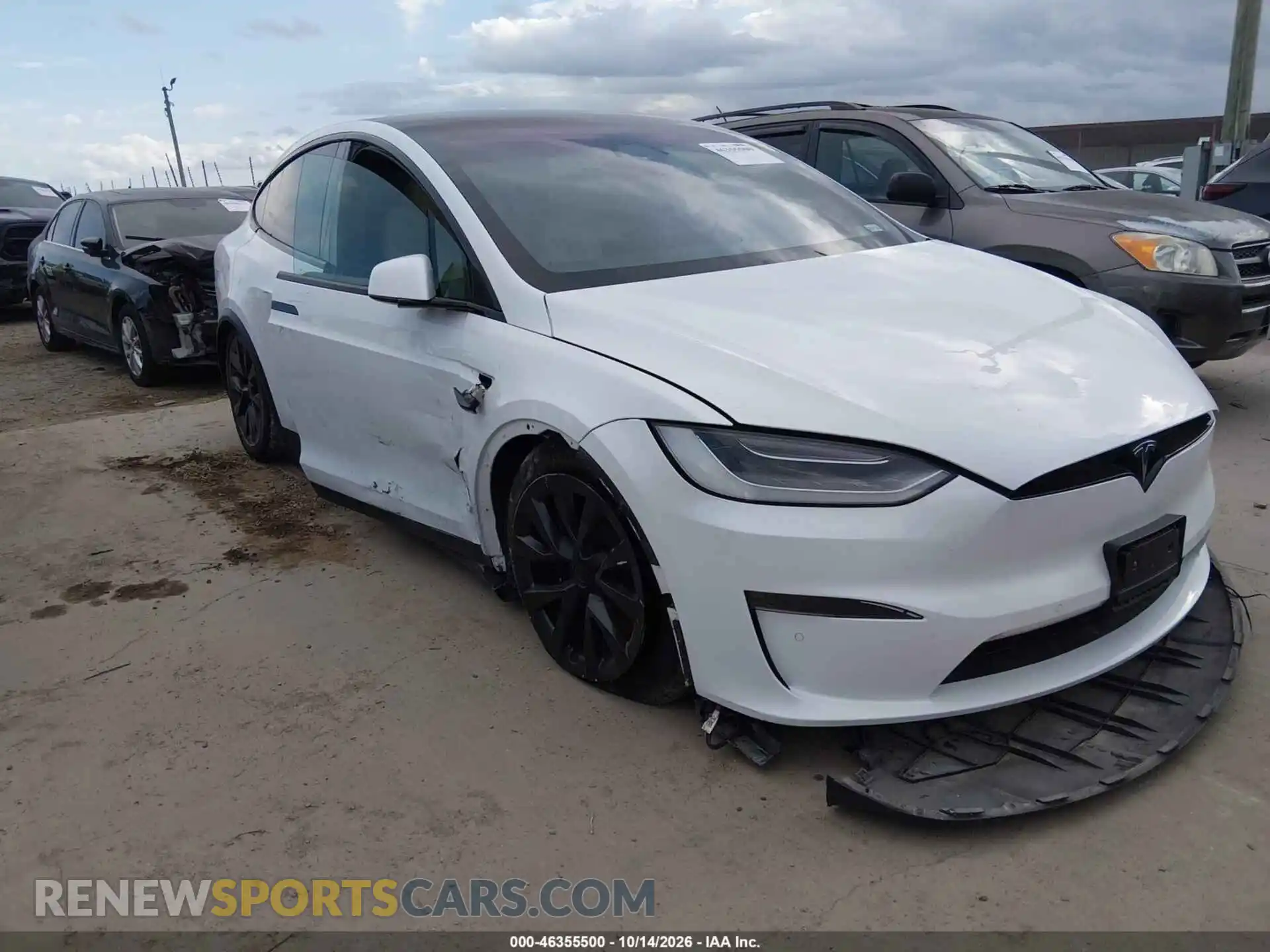 1 Photograph of a damaged car 5YJXCBE5XMF326353 TESLA MODEL X 2021