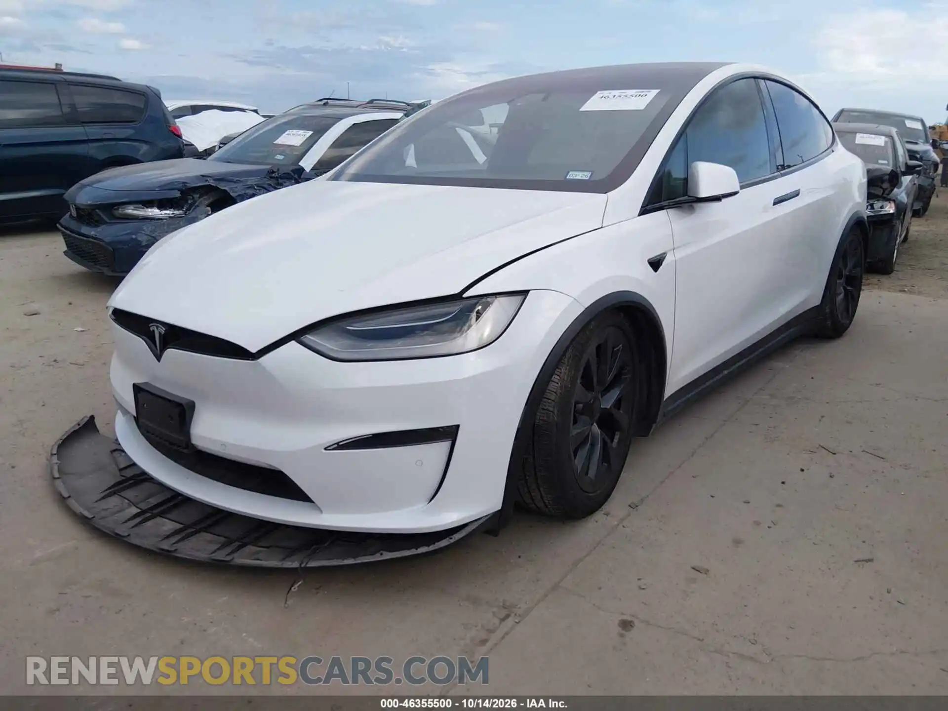 2 Photograph of a damaged car 5YJXCBE5XMF326353 TESLA MODEL X 2021