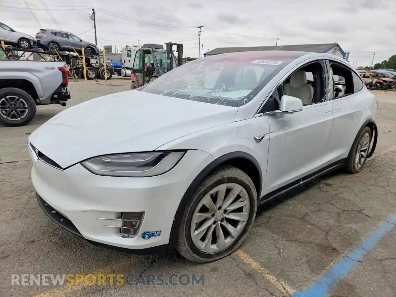 1 Photograph of a damaged car 5YJXCDE21MF311418 TESLA MODEL X 2021