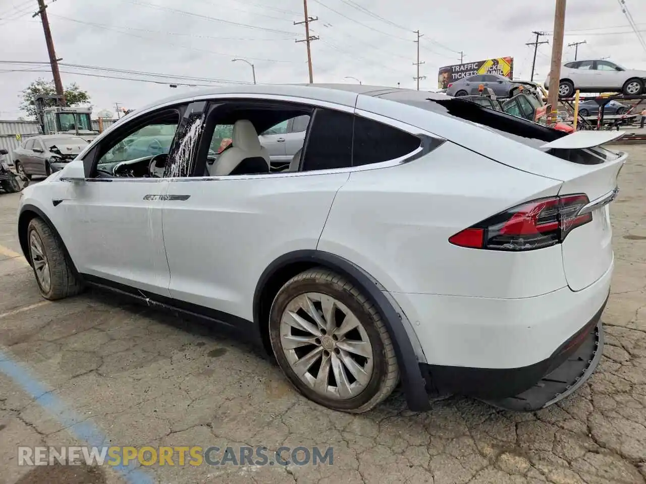 2 Photograph of a damaged car 5YJXCDE21MF311418 TESLA MODEL X 2021