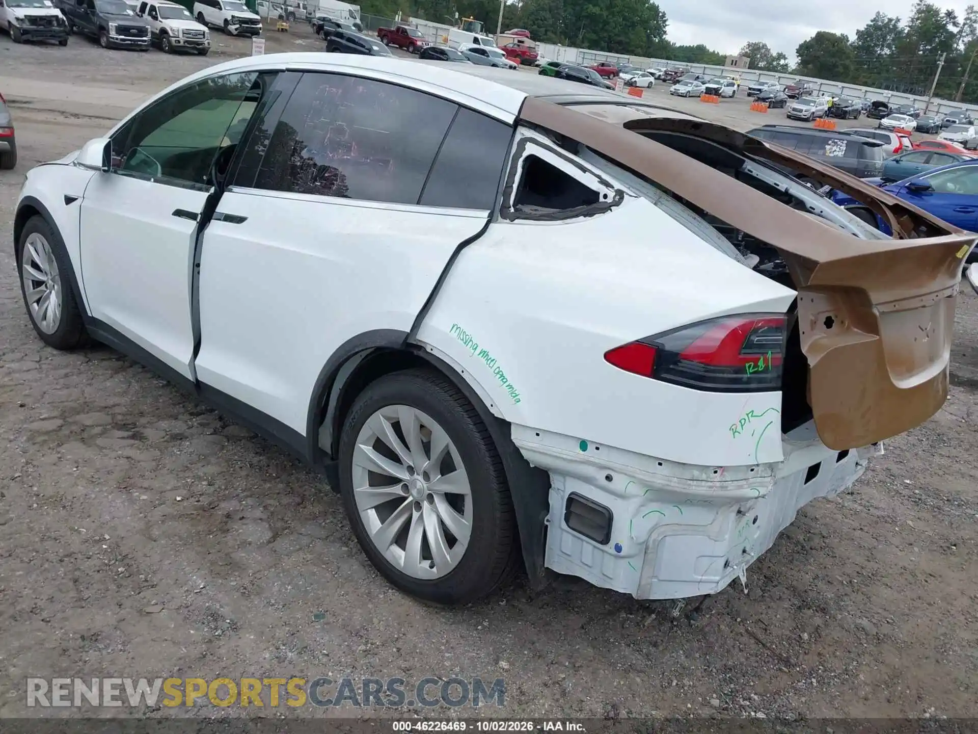 3 Photograph of a damaged car 5YJXCDE27MF324741 TESLA MODEL X 2021