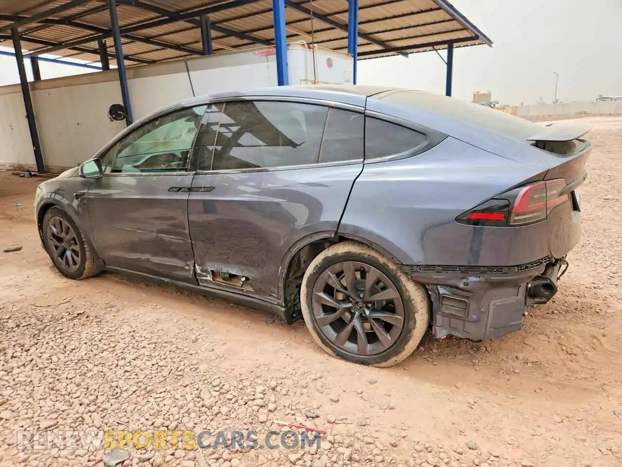 2 Photograph of a damaged car 7SAXCAE52NF363279 TESLA MODEL X 2022