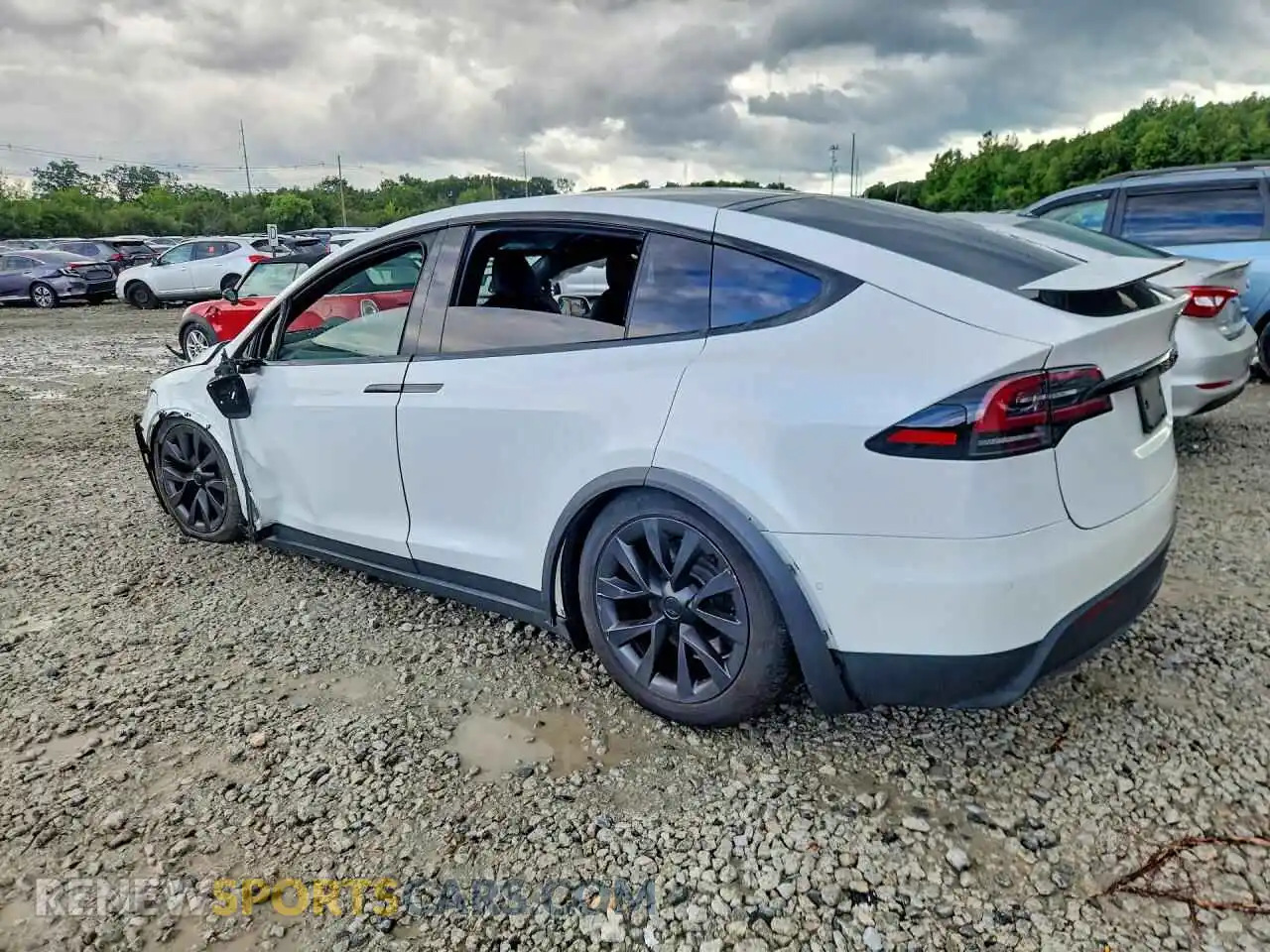 2 Фотография поврежденного автомобиля 7SAXCAE59NF356183 TESLA MODEL X 2022