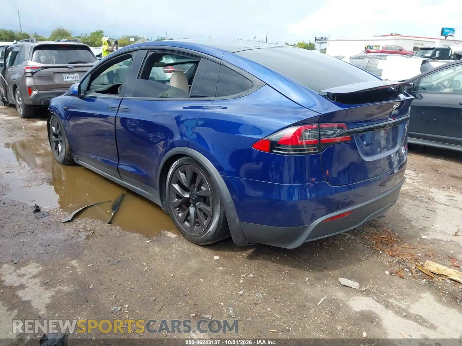 3 Фотография поврежденного автомобиля 7SAXCBE50NF328486 TESLA MODEL X 2022