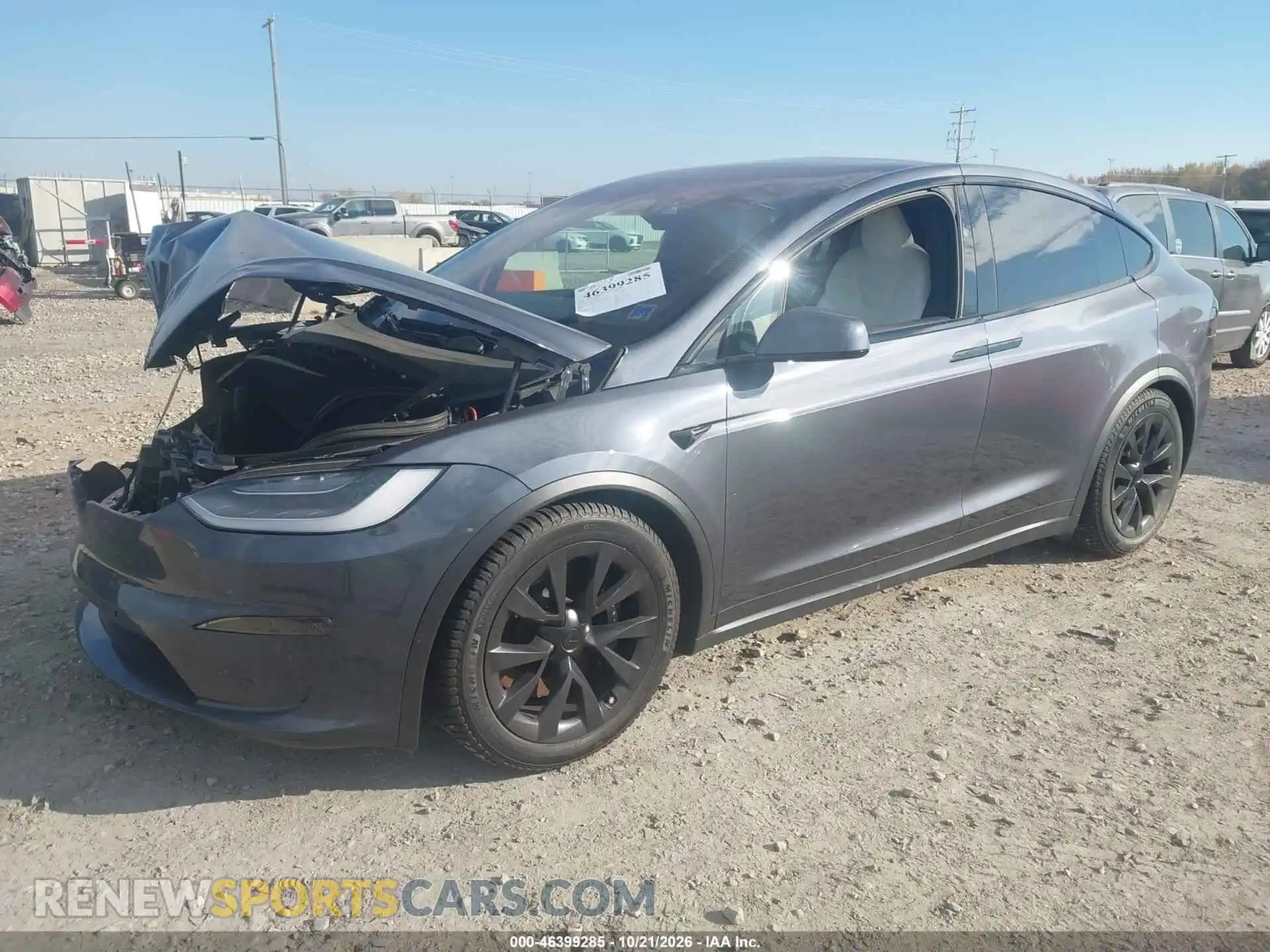2 fotografías del automóvil dañado 7SAXCBE55NF360995 TESLA MODEL X 2022