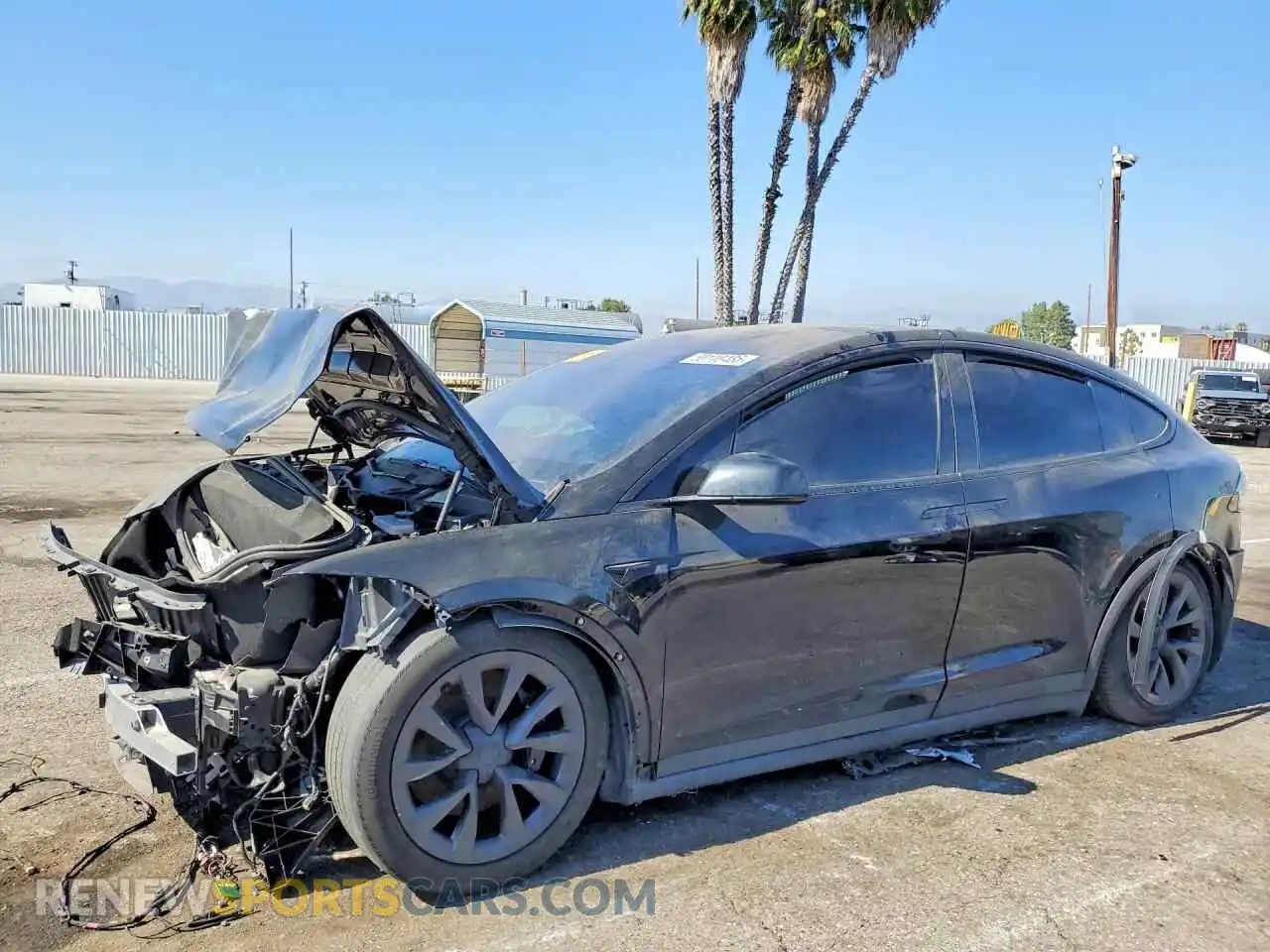 1 Photograph of a damaged car 7SAXCBE59NF328860 TESLA MODEL X 2022