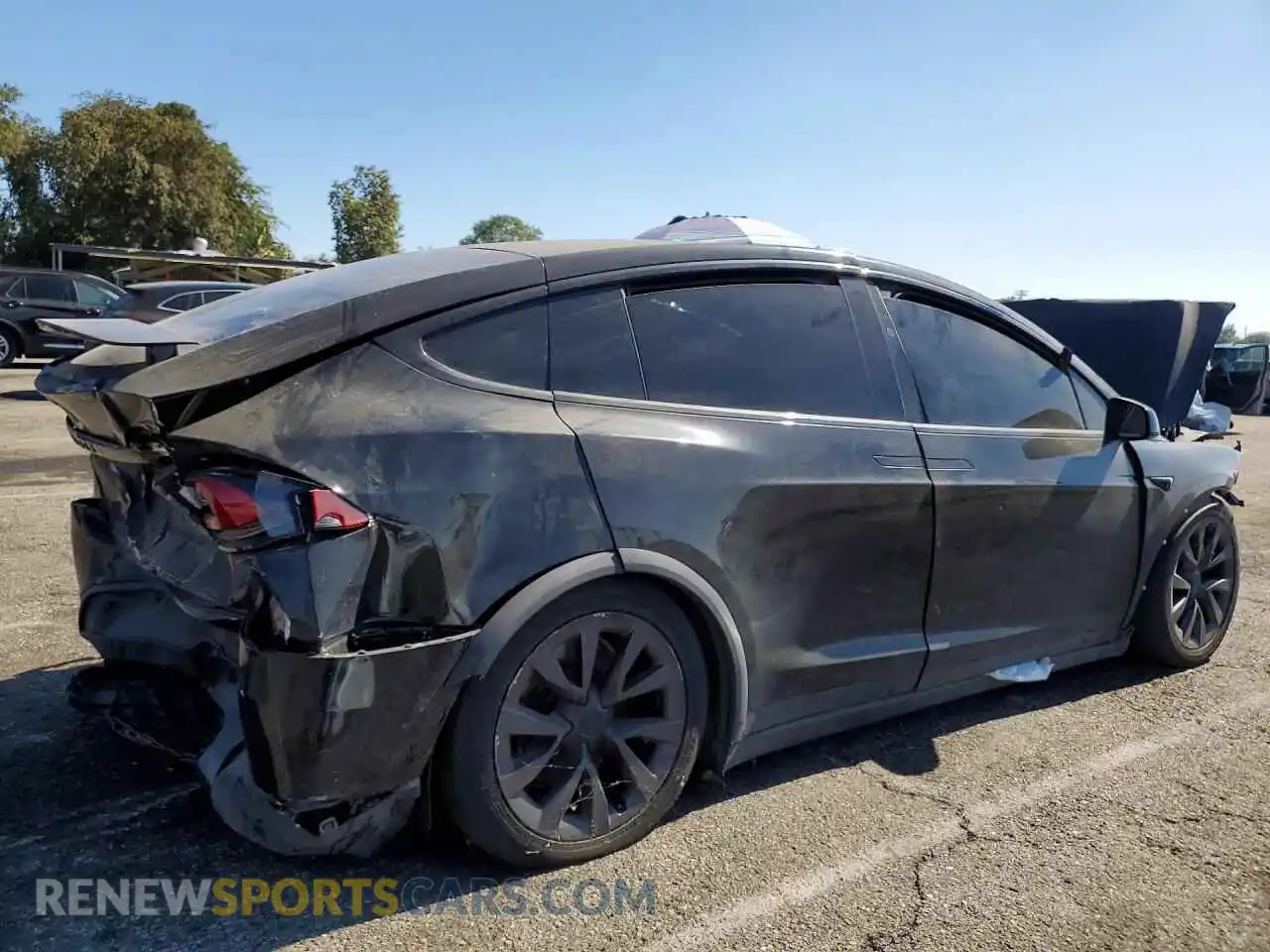 3 Photograph of a damaged car 7SAXCBE59NF328860 TESLA MODEL X 2022