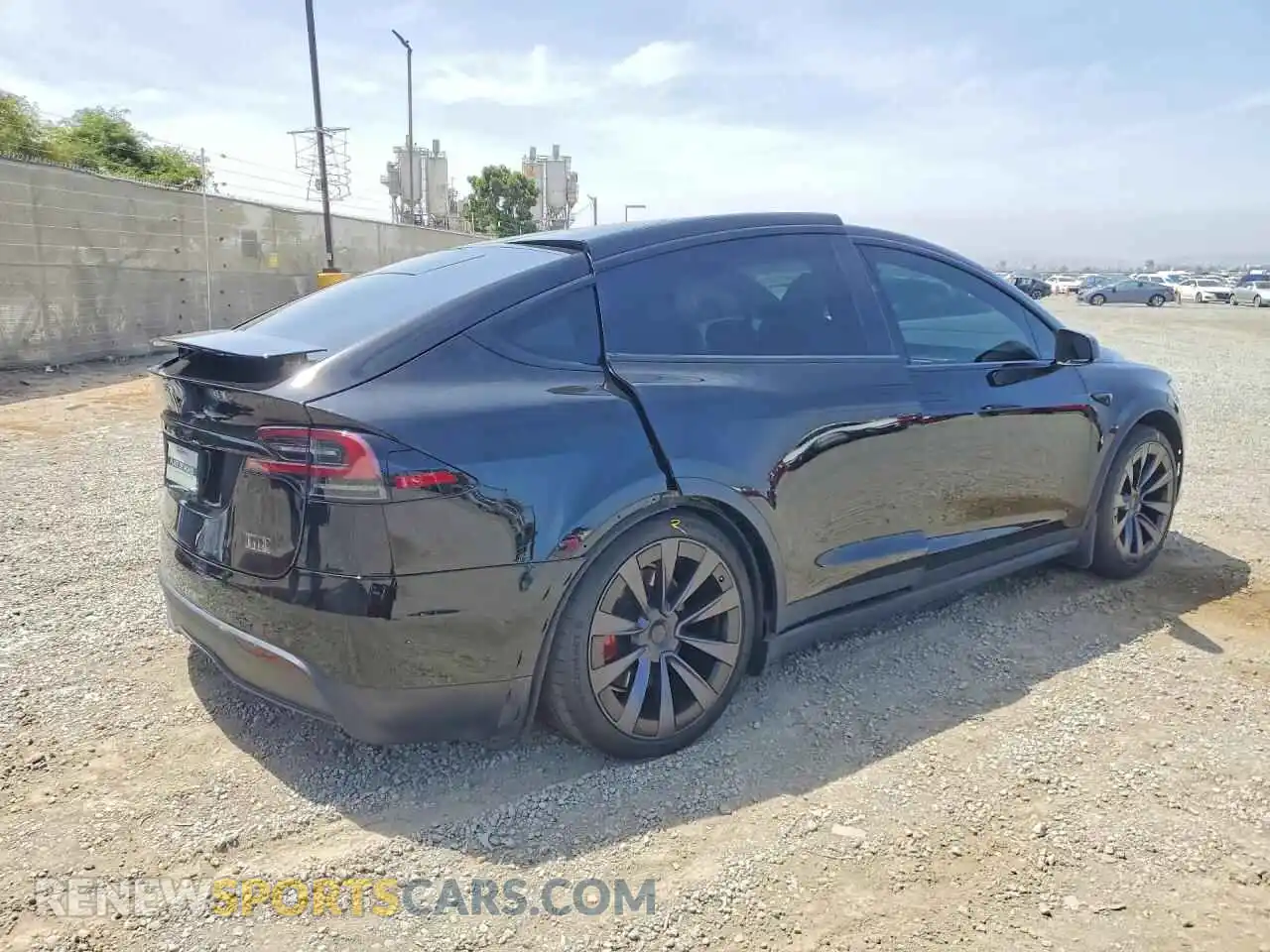 3 Фотография поврежденного автомобиля 7SAXCBE60NF333714 TESLA MODEL X 2022