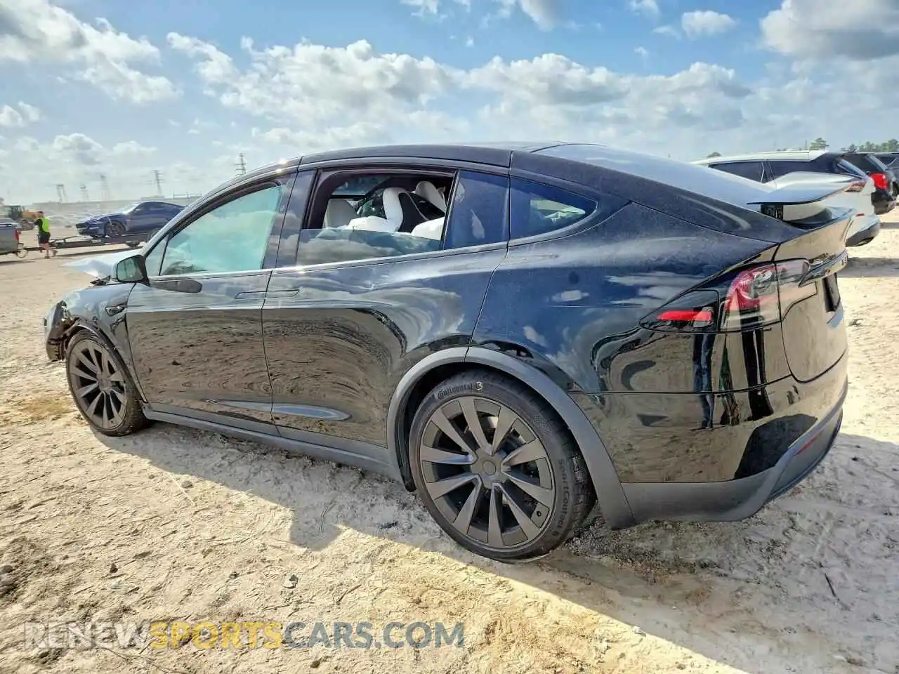 2 Photograph of a damaged car 7SAXCBE60NF350044 TESLA MODEL X 2022