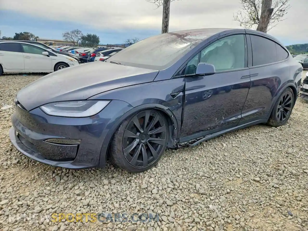 1 Photograph of a damaged car 7SAXCBE60NF362243 TESLA MODEL X 2022