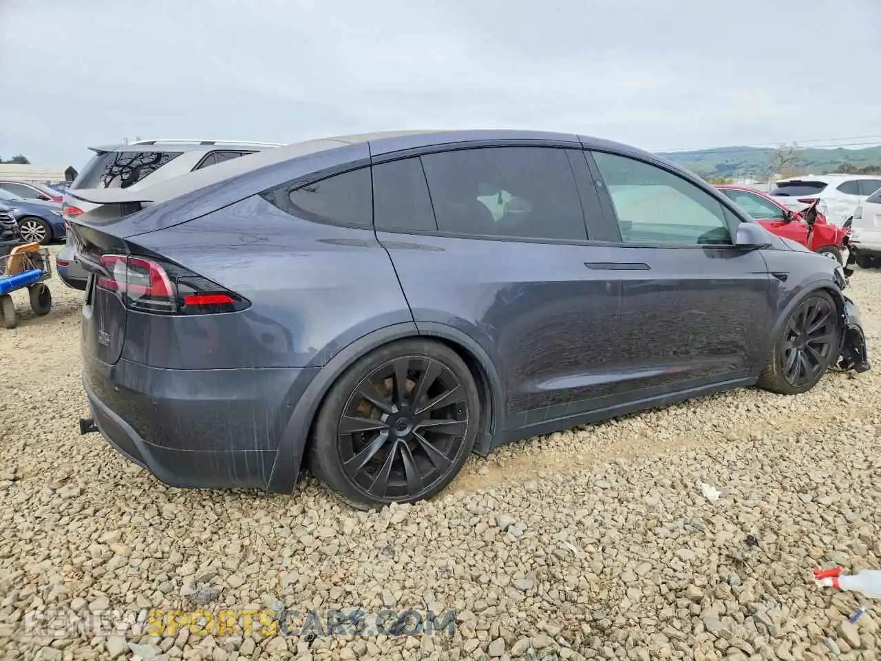 3 Photograph of a damaged car 7SAXCBE60NF362243 TESLA MODEL X 2022