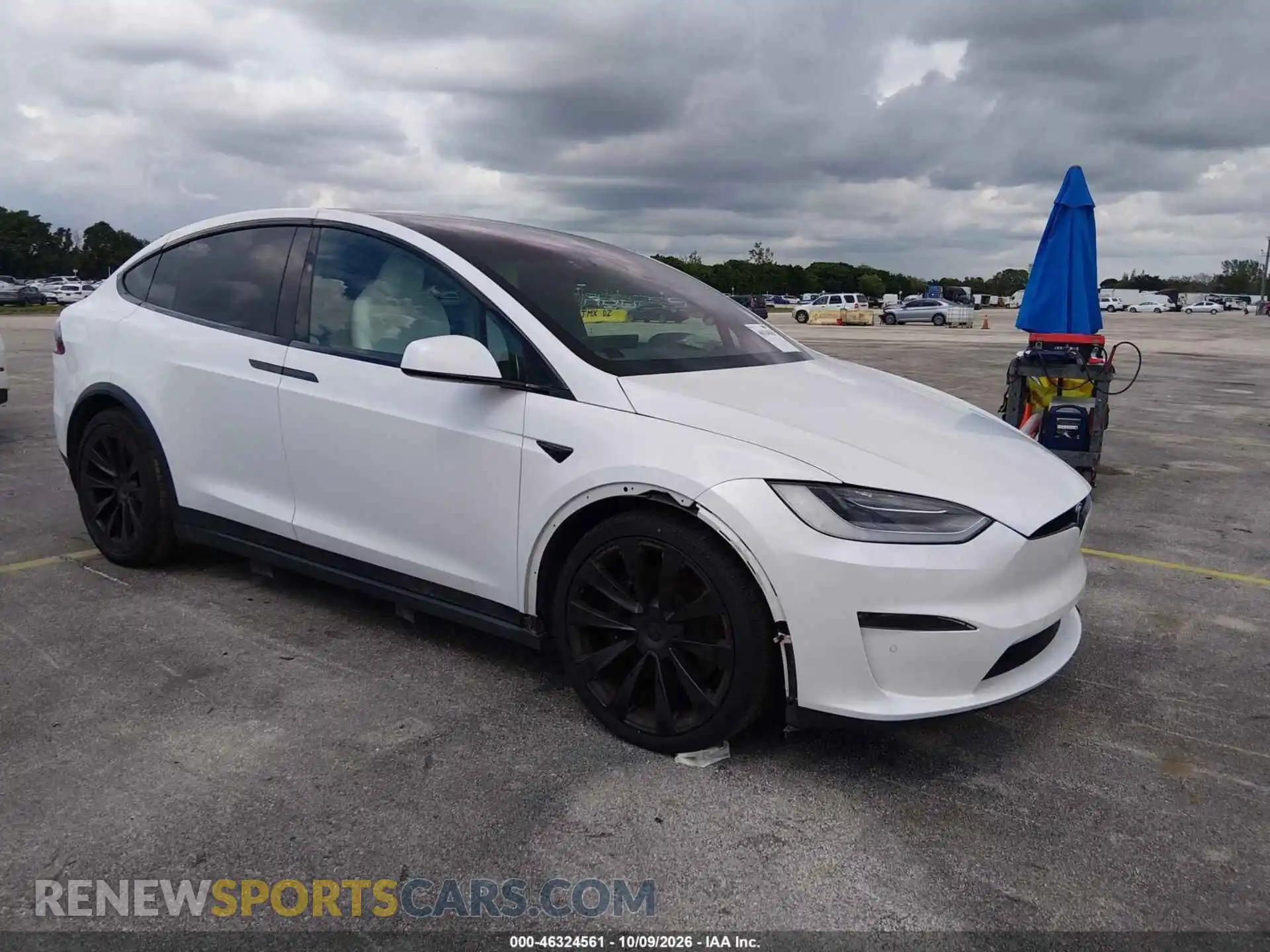 1 fotografías del automóvil dañado 7SAXCBE64NF332906 TESLA MODEL X 2022