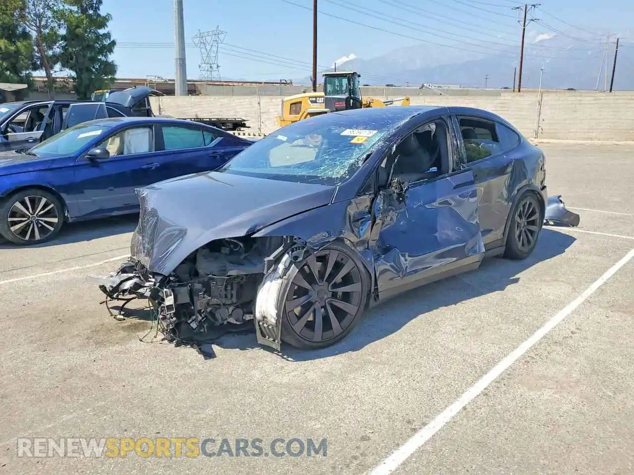 1 Photograph of a damaged car 7SAXCBE67NF330079 TESLA MODEL X 2022