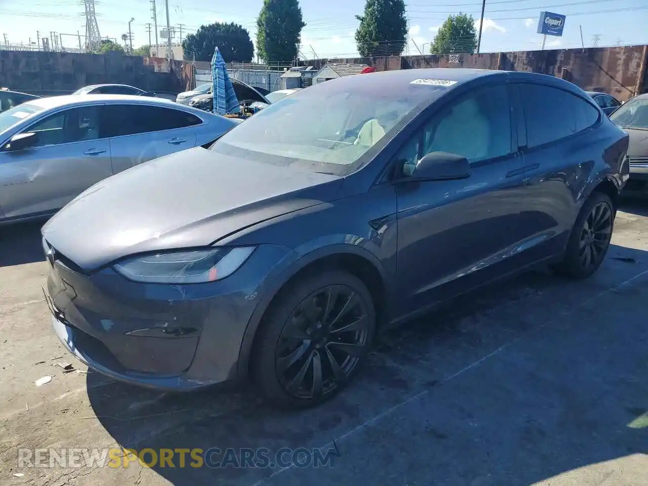 1 Photograph of a damaged car 7SAXCBE68NF329510 TESLA MODEL X 2022