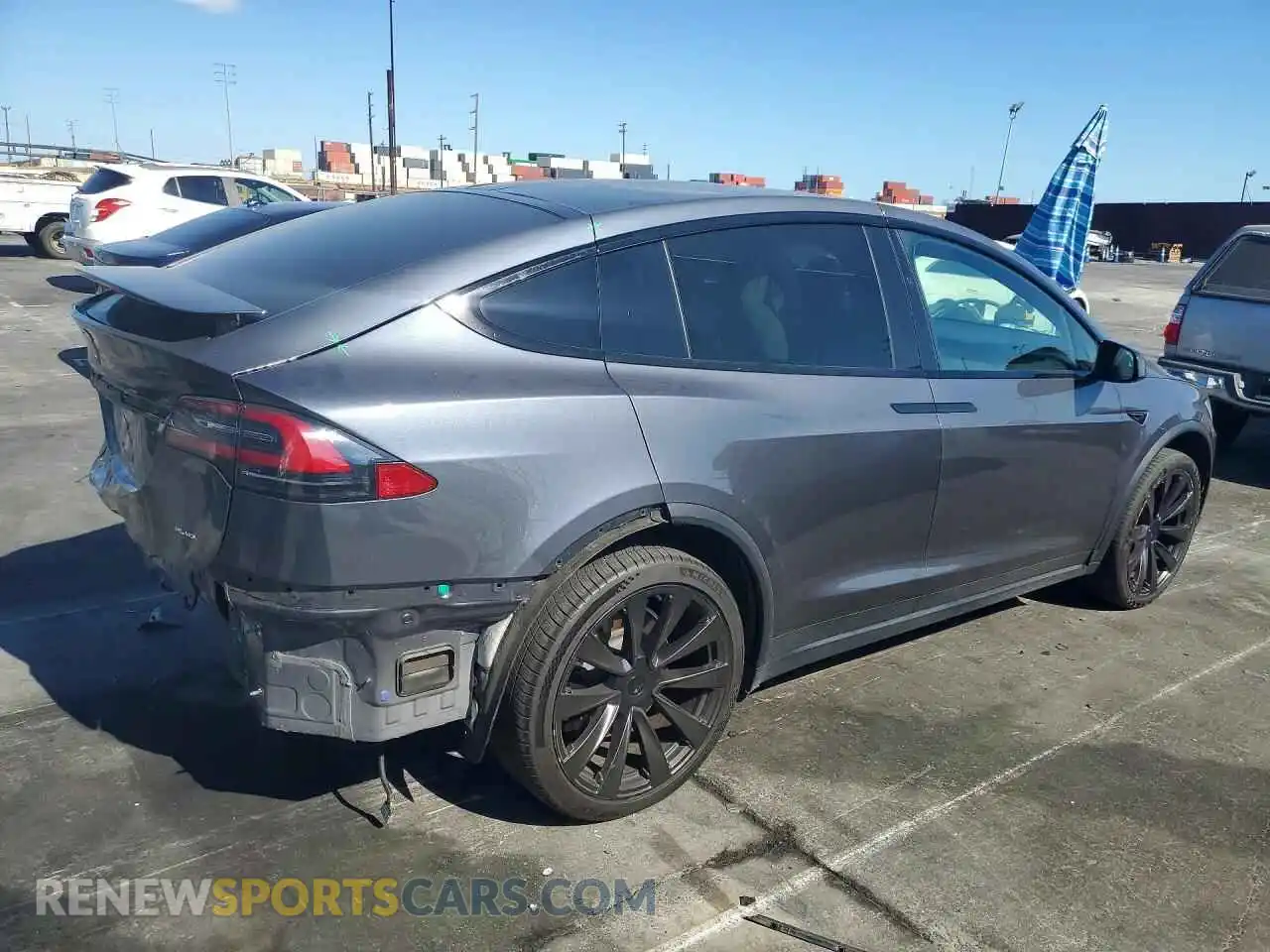 3 Photograph of a damaged car 7SAXCBE68NF329510 TESLA MODEL X 2022
