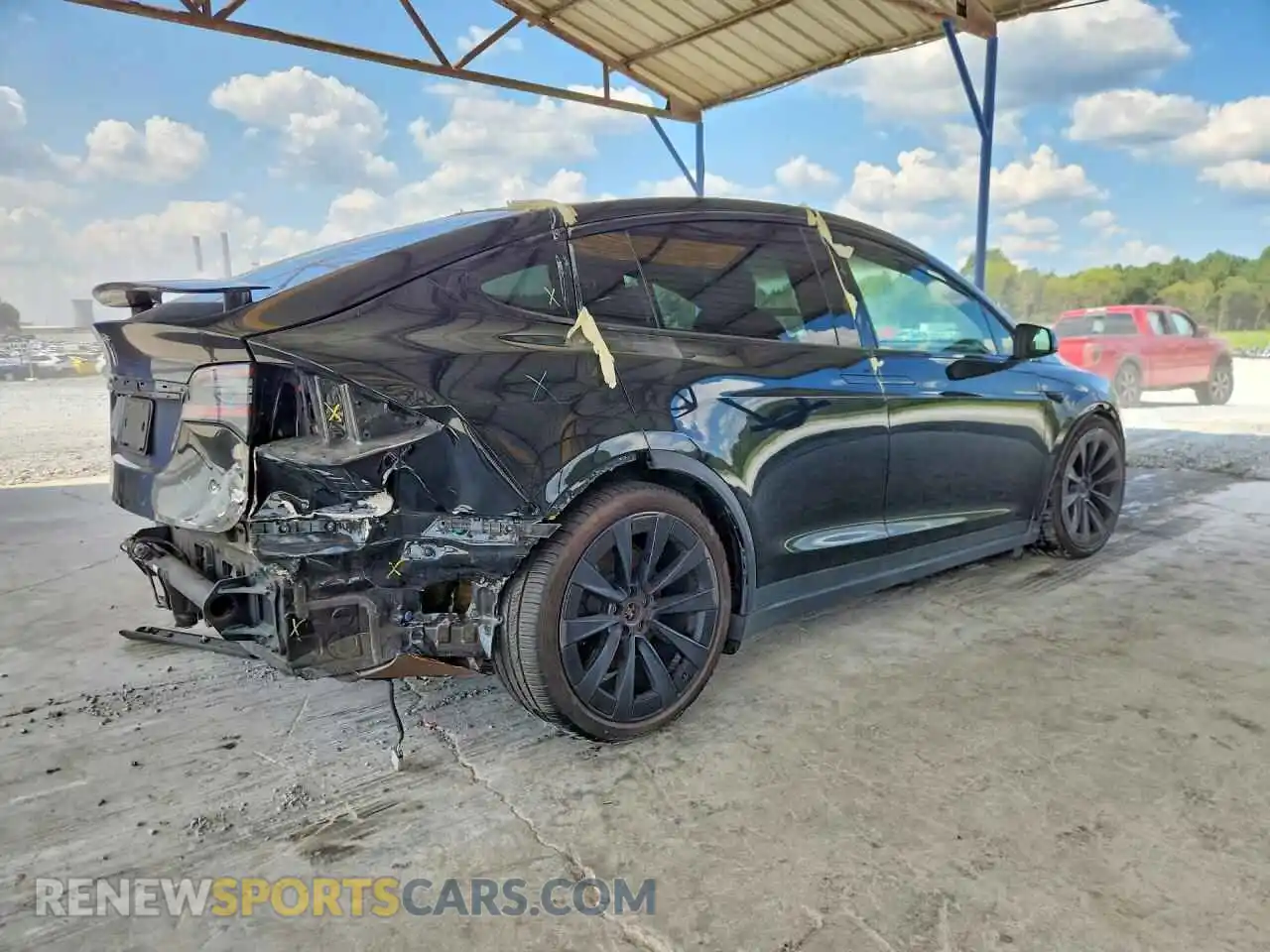 3 Фотография поврежденного автомобиля 7SAXCBE68NF345920 TESLA MODEL X 2022