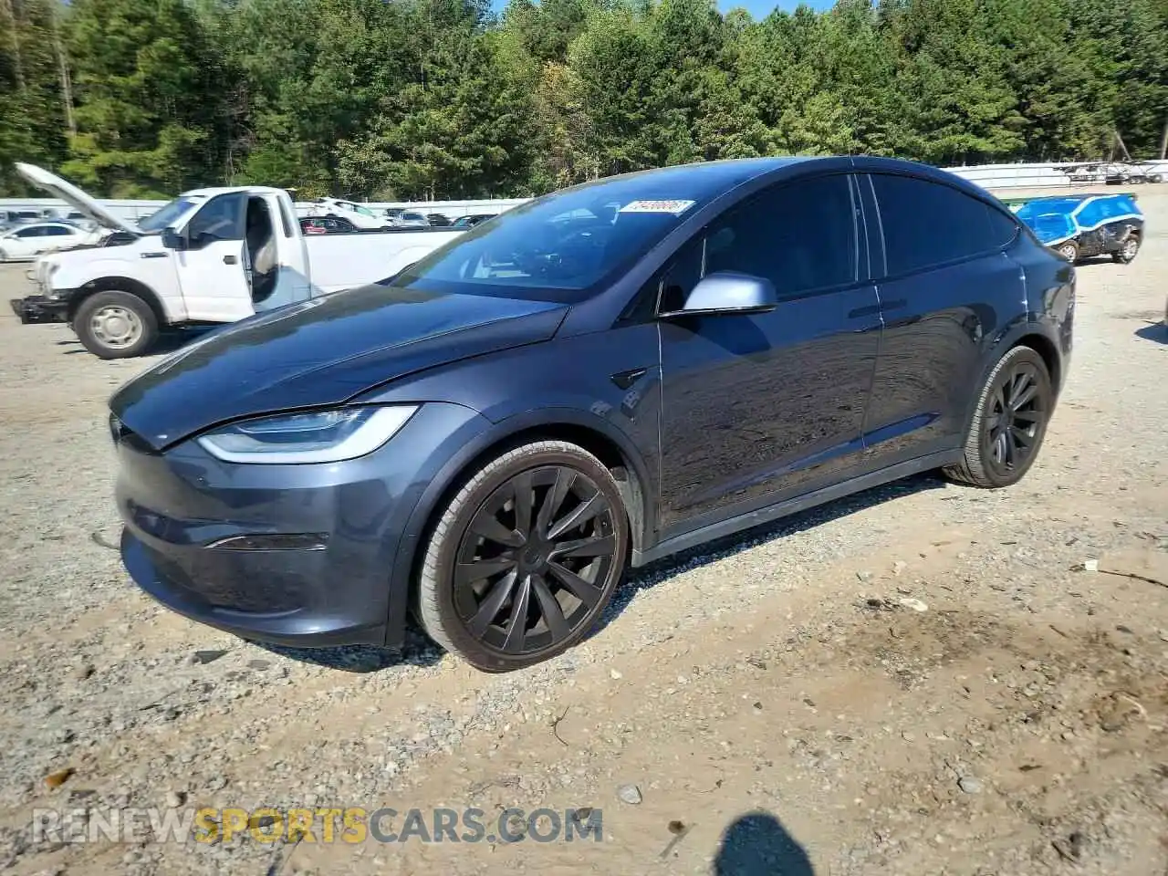 1 Photograph of a damaged car 7SAXCBE69NF355985 TESLA MODEL X 2022