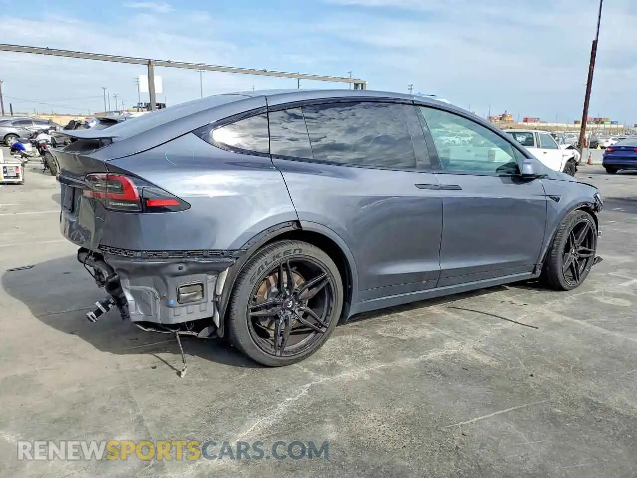 3 Photograph of a damaged car 7SAXCDE51NF351237 TESLA MODEL X 2022