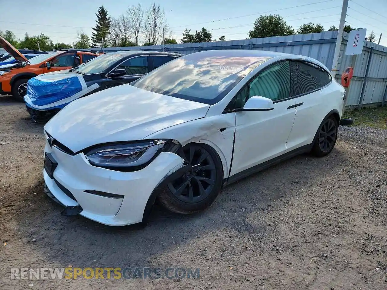 1 Photograph of a damaged car 7SAXCDE55NF339382 TESLA MODEL X 2022