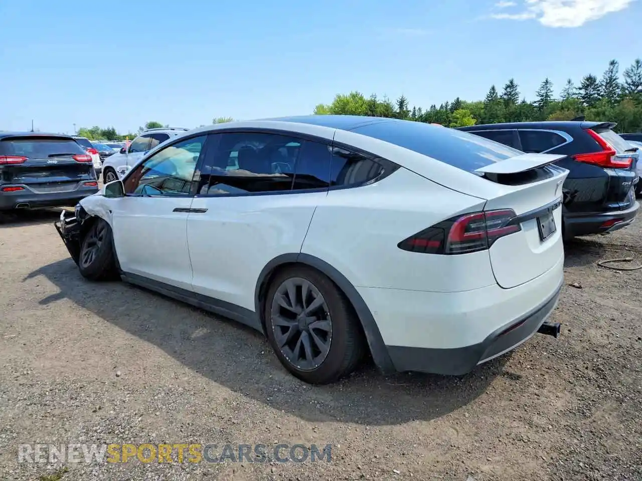 2 Photograph of a damaged car 7SAXCDE55NF339382 TESLA MODEL X 2022