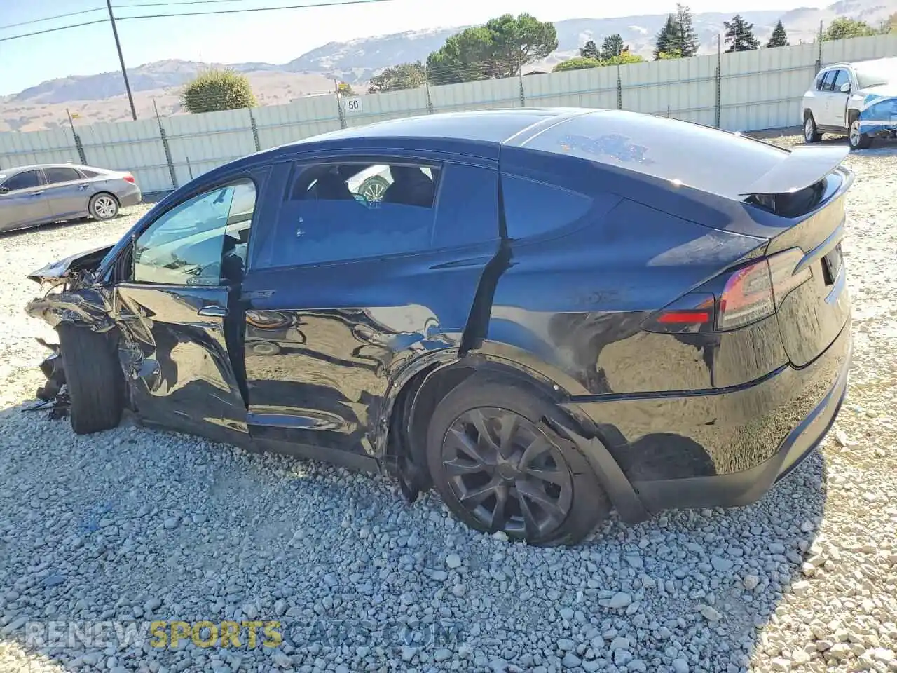 2 Photograph of a damaged car 7SAXCAE53PF386380 TESLA MODEL X 2023
