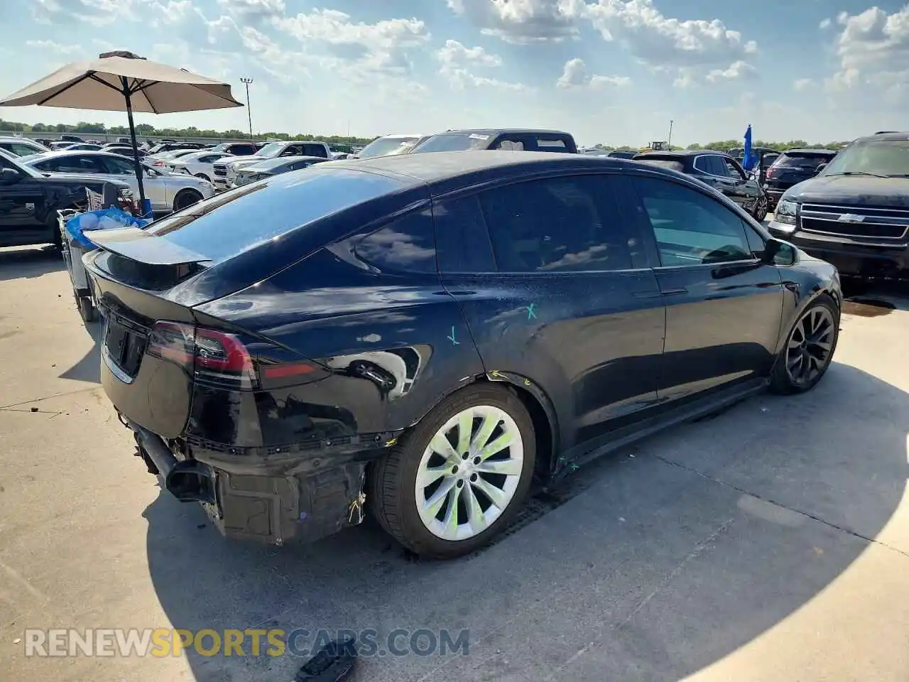 3 Photograph of a damaged car 7SAXCBE52PF376428 TESLA MODEL X 2023