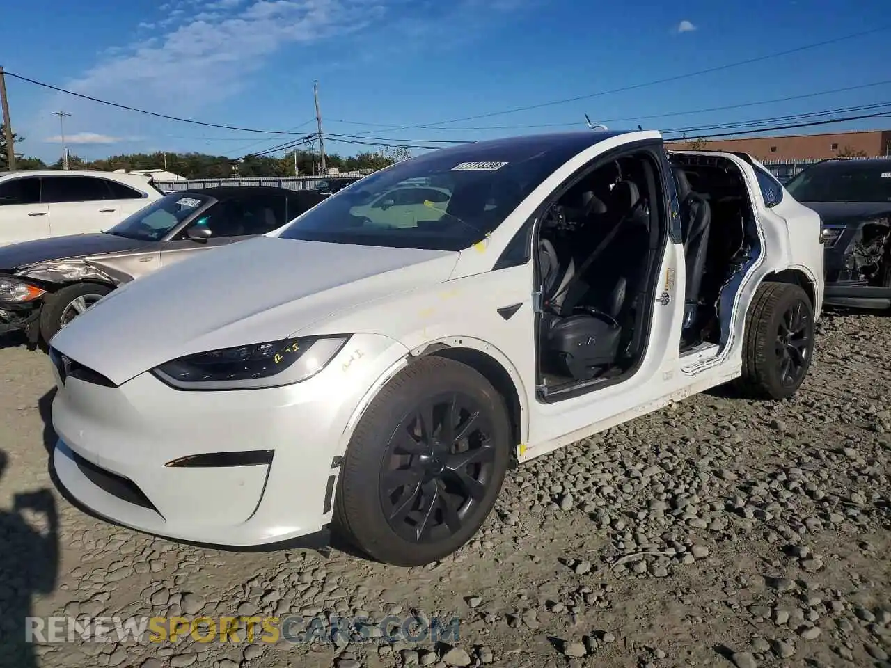 1 Photograph of a damaged car 7SAXCBE58PF368723 TESLA MODEL X 2023