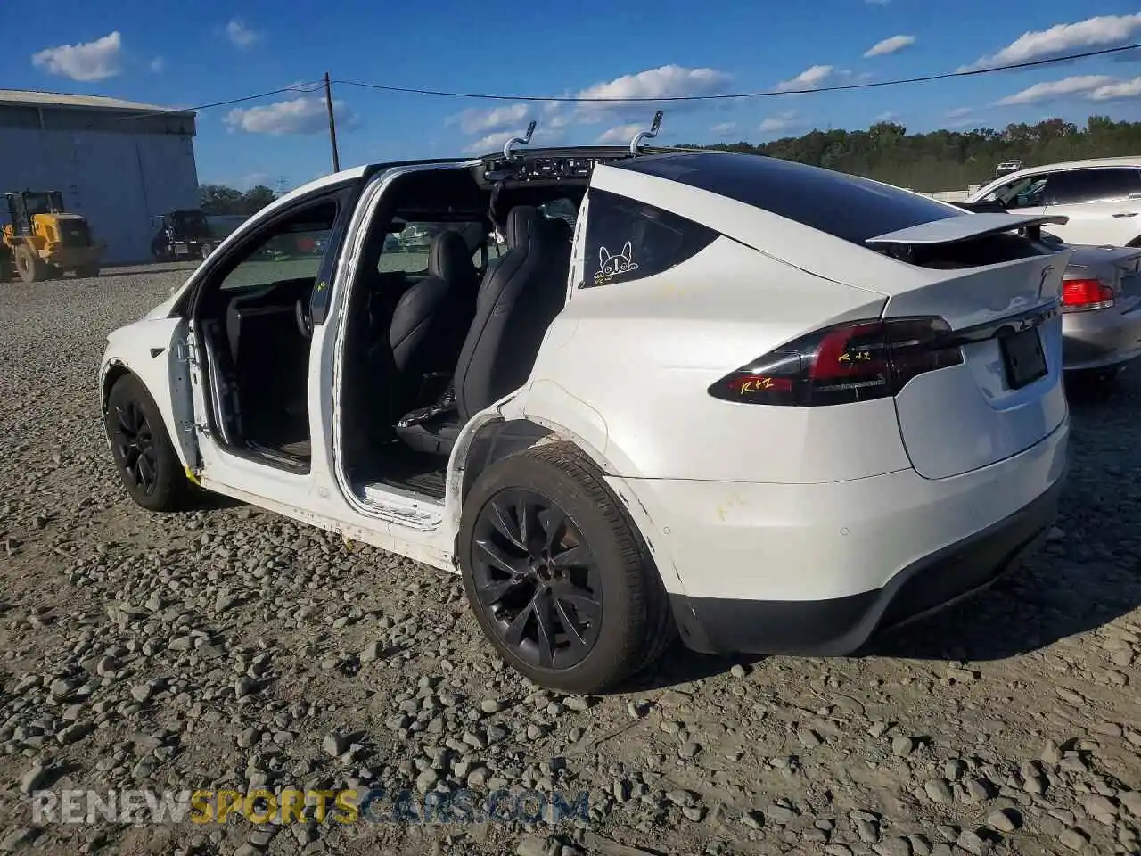 2 Photograph of a damaged car 7SAXCBE58PF368723 TESLA MODEL X 2023
