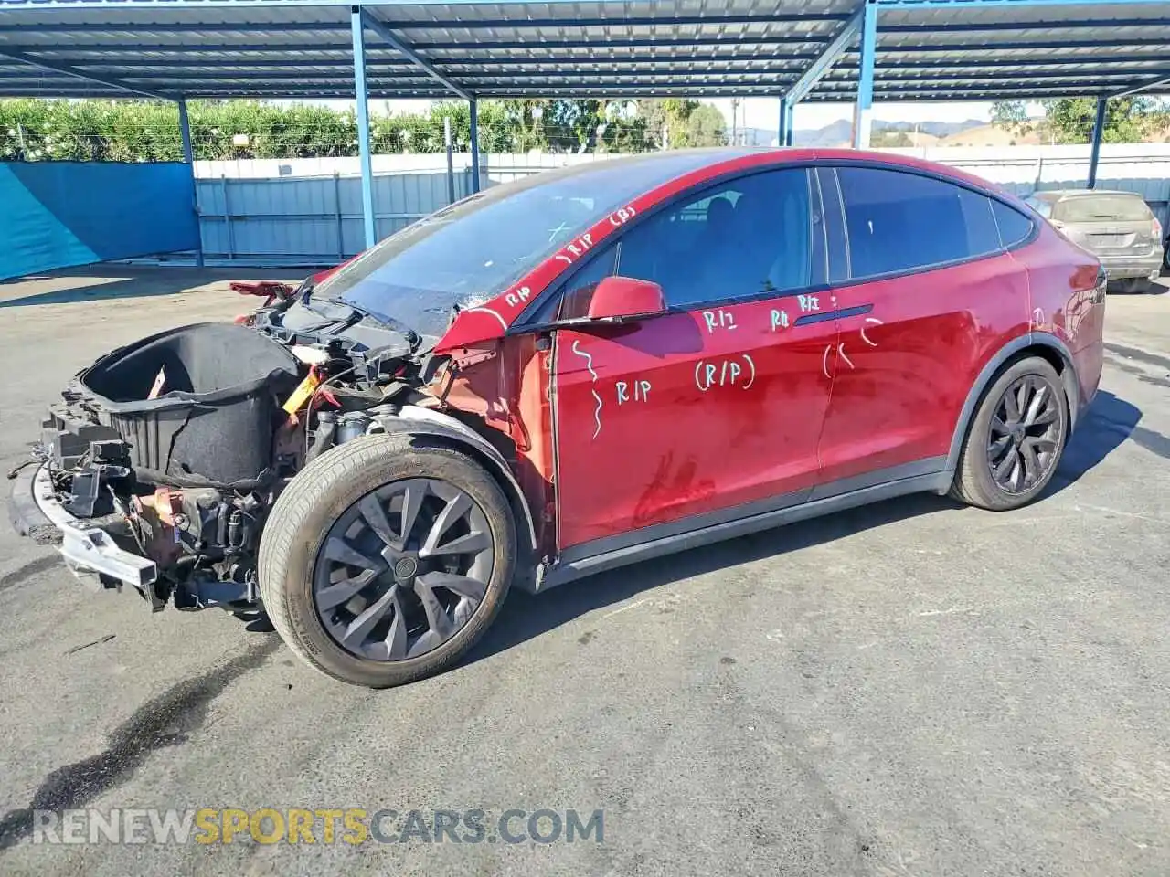 1 Фотография поврежденного автомобиля 7SAXCBE58PF416897 TESLA MODEL X 2023