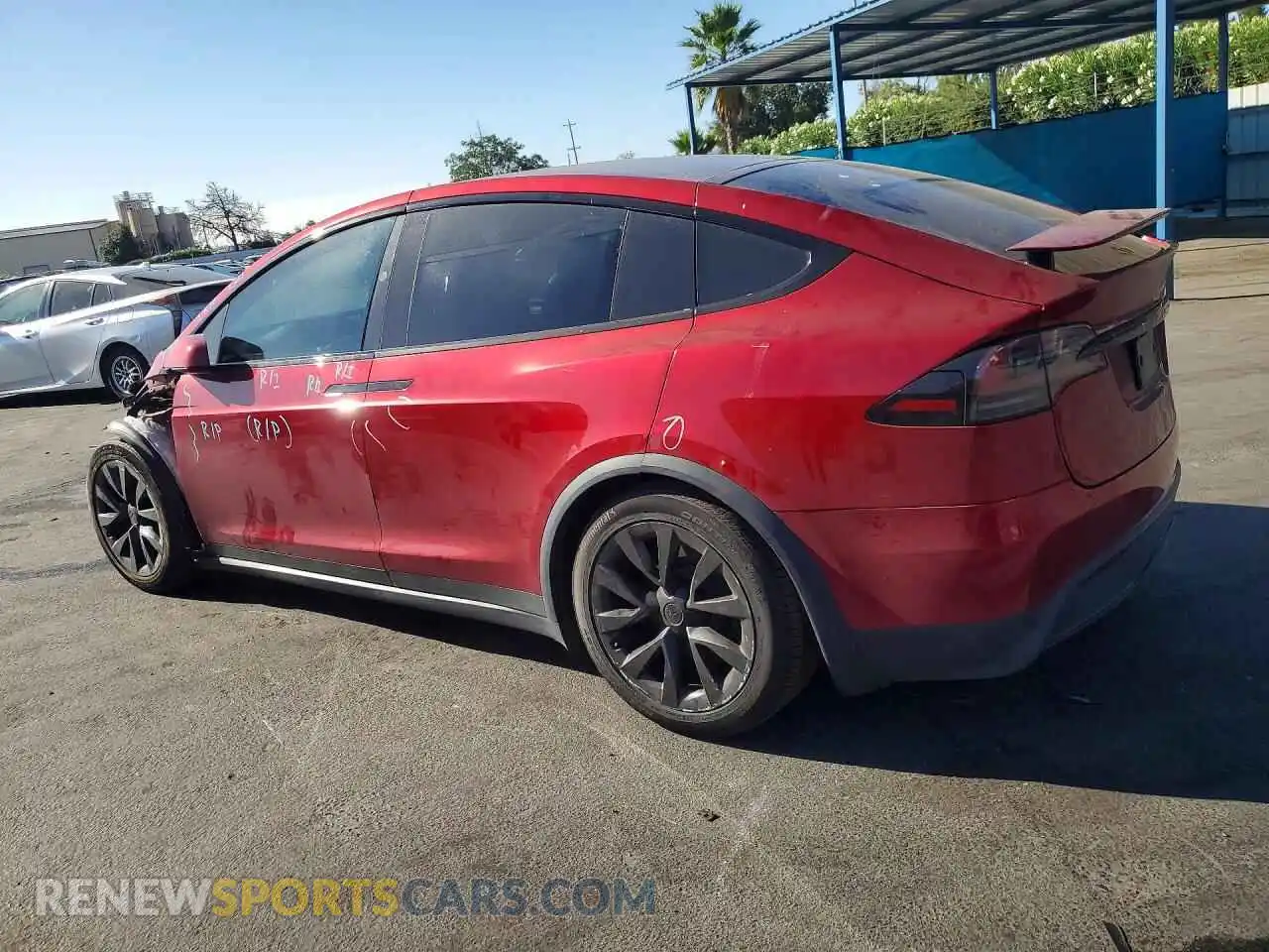 2 Фотография поврежденного автомобиля 7SAXCBE58PF416897 TESLA MODEL X 2023